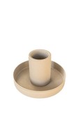 Kerzenhalter Beige Matt 7 Cm X 4 Cm Aus Metall