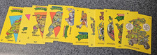 1989 Topps Teenage Mutant Ninja Turtles Stickers 1-11 Set