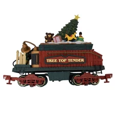 New Bright Tree Top Tender Christmas Train with Gifts