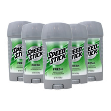 5 Pack Speed Stick Deodorant Active Fresh 3Oz Each