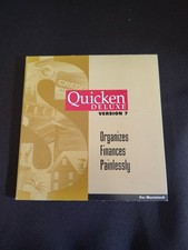 Quicken Deluxe Version 7 for Macintosh 1998 Complete CD-ROM Case Vintage Mac