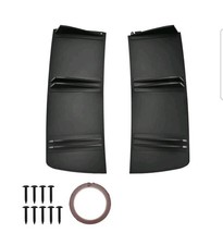 Black Abs Universal Black Rear Car Diffuser Splitter Bumper Spoiler W Hardware