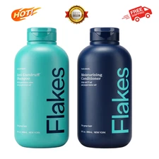 Flakes Complete Bundle Shampoo And Conditioner - Anti-Dandruff Hair Care Set US