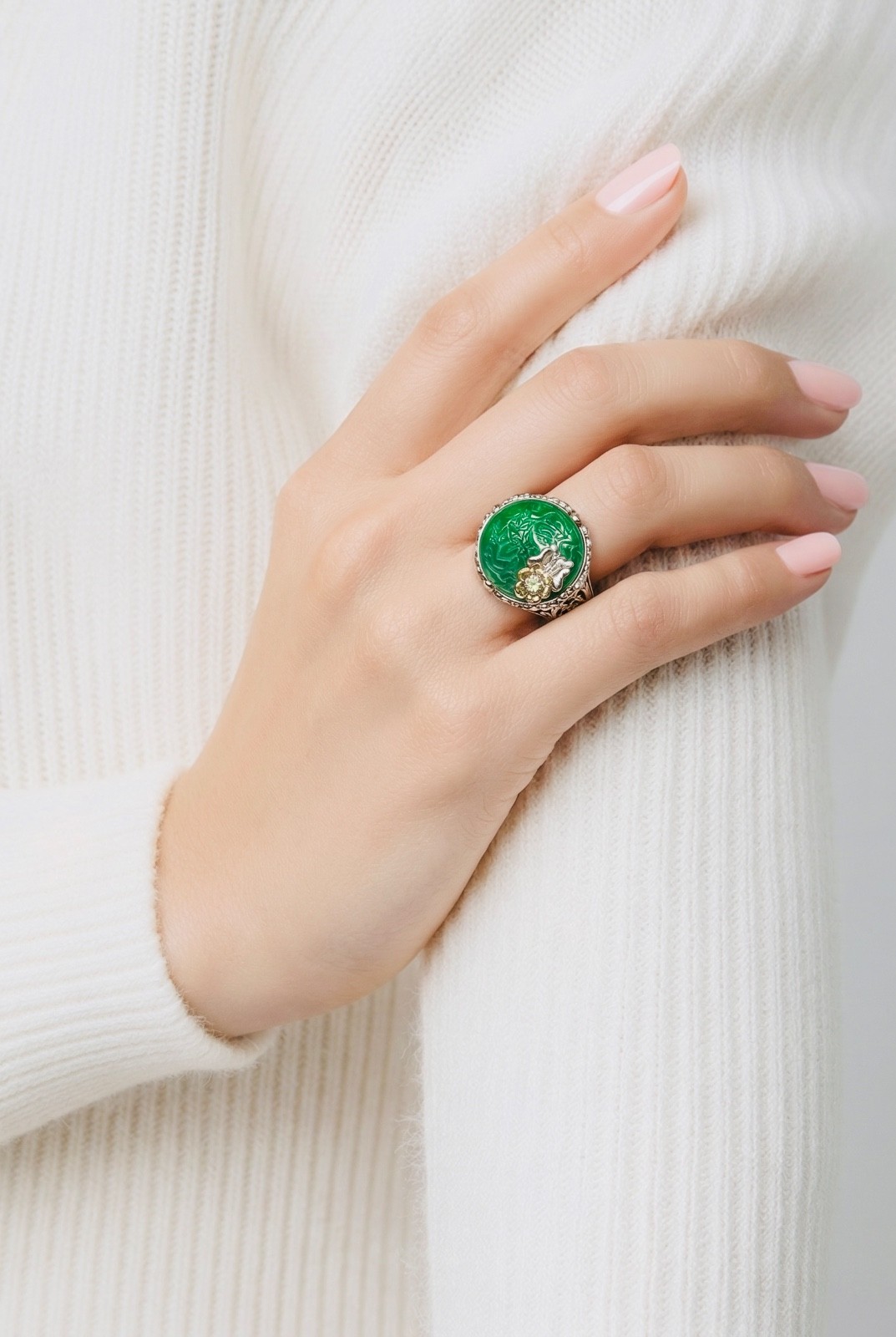 Silver Classy Rings antique jewelry rings jade silver classy ring size 8
