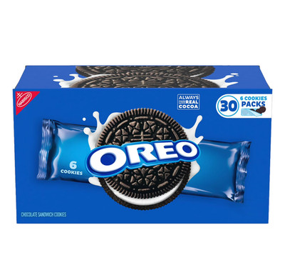 Oreo Chocolate Sandwich Cookies 30 Snack Packs 6 Cookies Each Nabisco