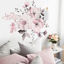 Adesivi murali fiore di peonia soggiorno asilo casa decorazione murale arte decalcomania fai da te