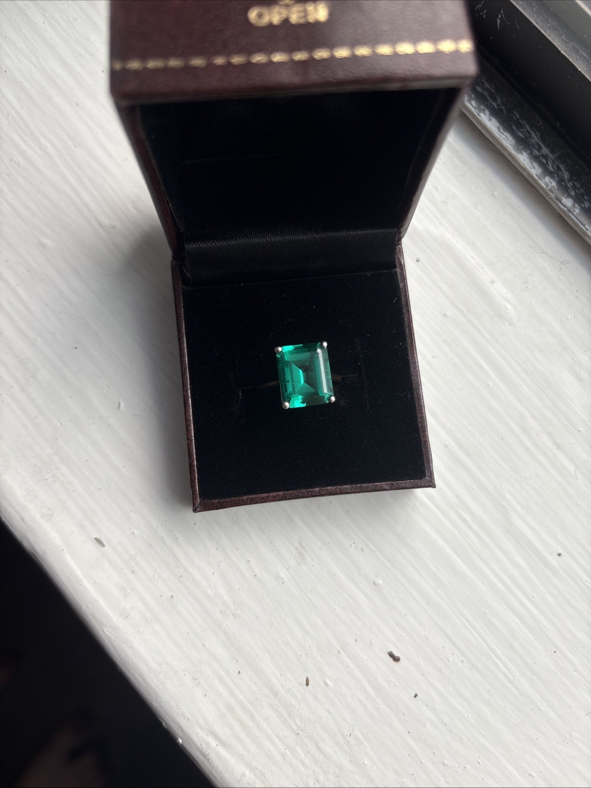 Emerald Ring (Lab Created) - image 1