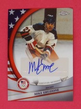 2026 Topps Chrome U.S. Olympic Mike Eruzione 20/76 Autograph USA Flag Refractor