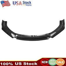 Carbon Fiber Look Front Bumper Lip Spoiler Splitter Protector Body Kit Universal