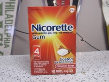 NICORETTE Cinnamon 4mg 100 Pieces EXPIRED 10/2025