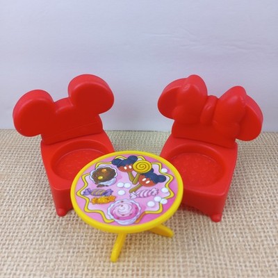 Fisher Price Little People Mickey Mouse And Minnie Mouse Table And Chairs 