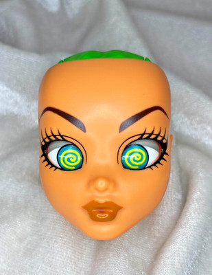 Inner Monster High Doll HEAD Orange Shockingly Shy Scared Silly w Eye Mech G1