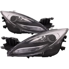Headlights Set Halogen Left Driver Right Capa Pair Fits 2011-2013 Mazda 6 Chrome