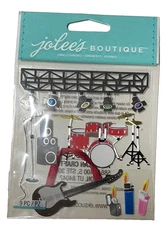 🎶Jolee’s Boutique VINTAGE Concert Stickers SPJB506 EK Success Scrapbook 9PC