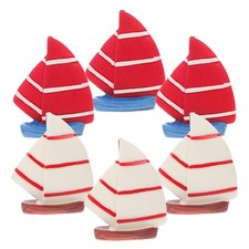  6 Pcs Nautical Themed Decor Micro Landscape Coastal Ocean Ornaments