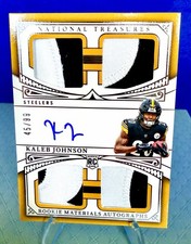 2025 National Treasures - Rookie Materials Autographs Quad Kaleb Johnson 45/99