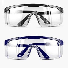 Safety Glasses Clear Anti-Fog Anti-Scratch Work Lab Goggles Eye Protection