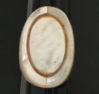16g BIG Vintage Ring MARKED 925 STERLING SILVER Size 8 Shell Band Jewelry lot y