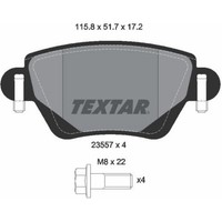 Textar 2355701 Bremsbelagsatz FüR Ford Jaguar Mondeo X Type B4Y B5Y Bwy X400