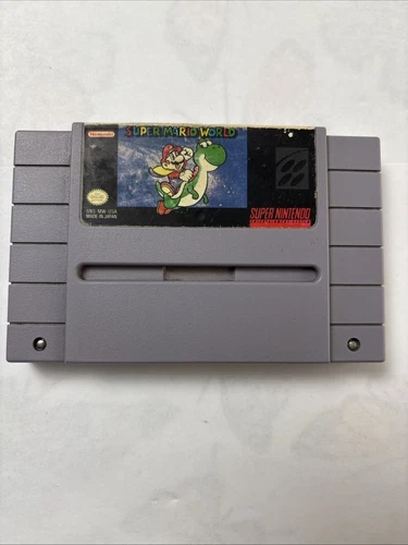 Super Mario World SNES Super Nintendo Game Cartridge (Game ONLY)