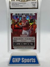 2020 Panini Contenders Draft Picks - Russell Wilson Touchdown Ticket /6 Firework