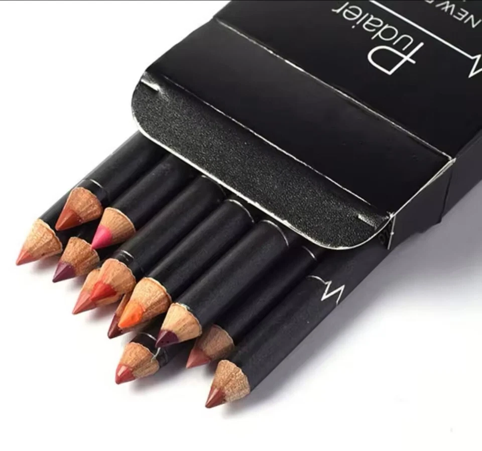 Fashion Waterproof Lipliner Pen Set Red Make Up Contour Tint Lipstick Beauty - Image 2 of 4