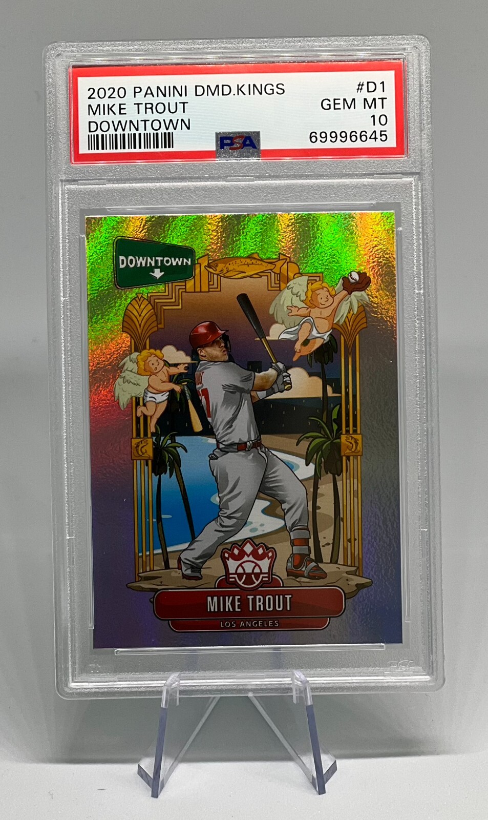 2020 Panini Diamond Kings Mike Trout Downtown PSA 10 #D1