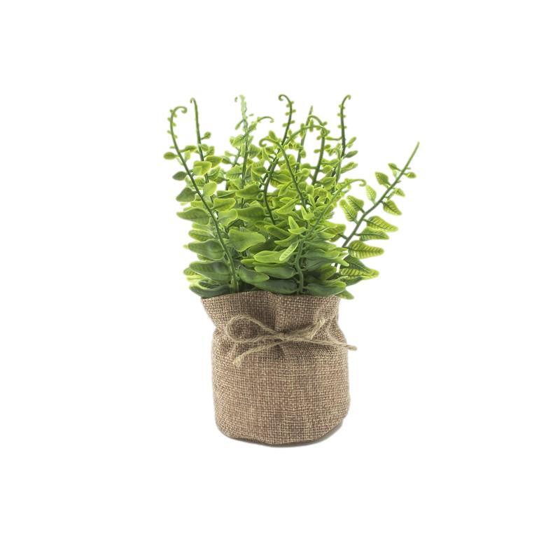Heaven Sends Faux Green Plant In Hessian Bag Home Accessory New Home Gift Idea