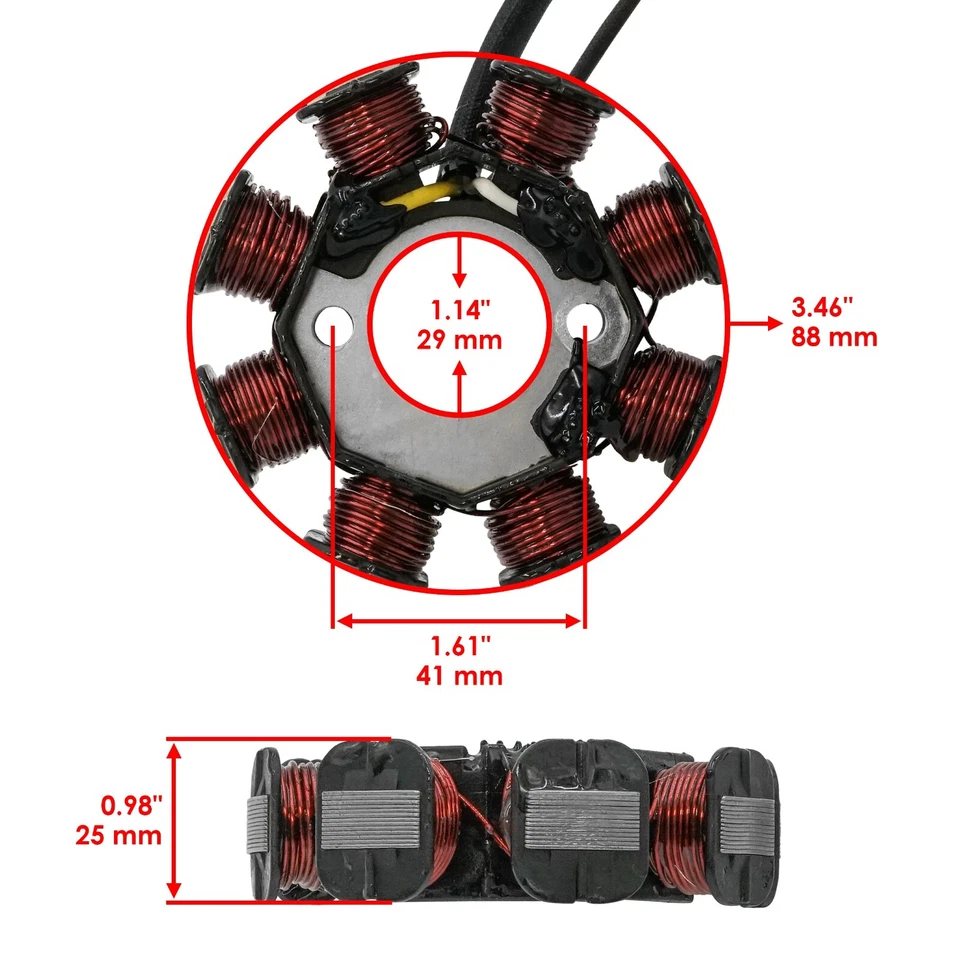 Estator para Kawasaki KLX110 KLX110A 2003-2009 / Britz R An112D 2008-2011 Foto 2 de 4