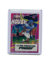 2022 Leaf Valiant Take it to the House Pink Proof Jerrion Ealy Rookie 1/1