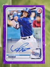 2020 Bowman Wander Franco Purple Paper Prospect Auto Autograph /250 PA-WF
