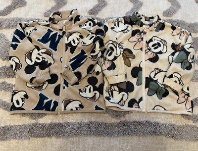 H&M Minnie Mouse Mickey Mouse Fleece Jacket bundle 3/4 years