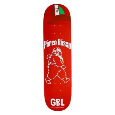 GBL 紅の豚 Porco Rosso スケートボード デッキ Studio Ghibli GBL Porco Rosso Skateboard Deck 8.0 in Canada Maple
