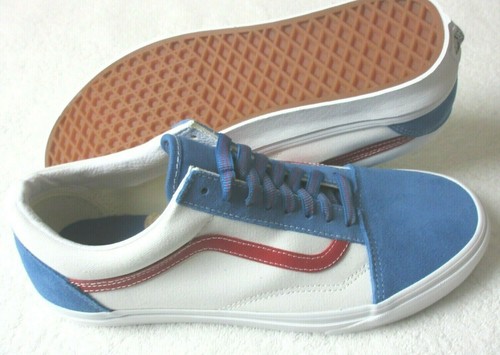 vans white blue red