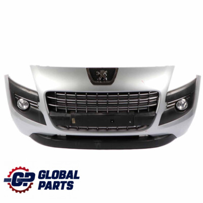 パーツ GRAY Peugeot 3008 Bumper Front Trim Panel Cover Grey Aluminium