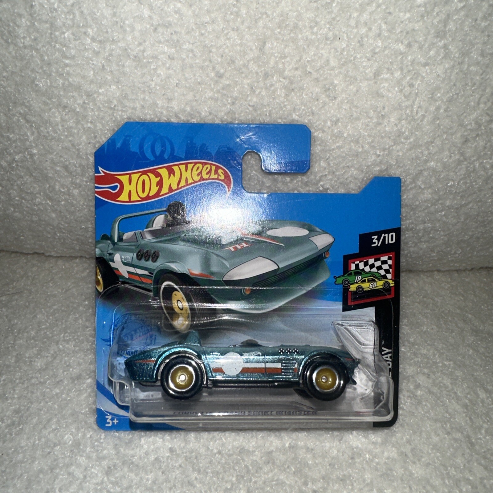 HOT WHEELS 2021 SUPER TREASURE HUNT CORVETTE GRAND SPORT ROADSTER Short Card