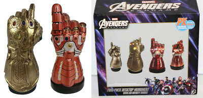 New NIB - 2x Marvel Infinity Stone Gauntlet LED Desk Monument SDCC PX Exclusive