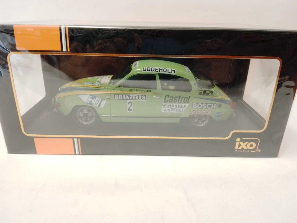 IXO Saab 96 V4 #2 Blomqvist Swedish Rally 1976 1/18 18RMC085B.20 - Immagine 2 di 3