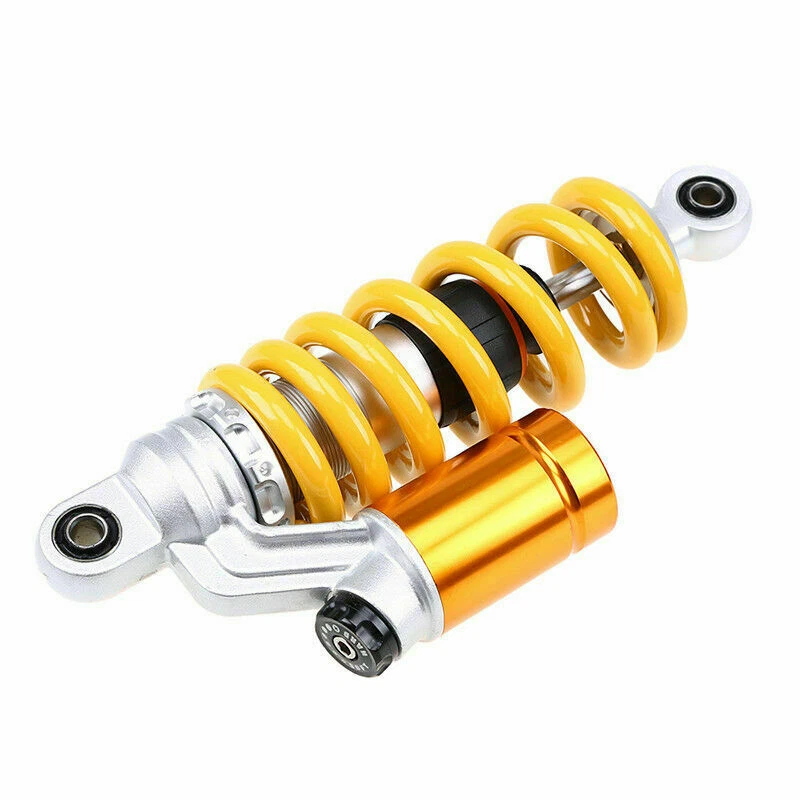 Amortiguador de aire trasero de aluminio amarillo de 10"" 260 mm ajustable para moto Foto 3 de 4