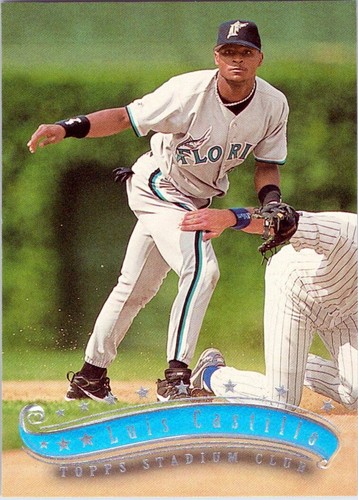 Carte Sportive 1997 Pinnacle Luis Castillo Press Plate 1/1 - Florida Marlins World Series