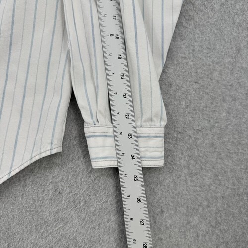 Levi's Shirt Men's Large White Denim Two Horse Brand Button Down Pocket Vintage - Picture 12 of 13