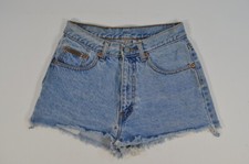 Calvin Klein Women's Shorts Medium Rise Distressed Cut Off Denim 3 VTG 90's