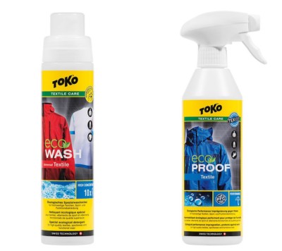 Toko CareLine  Waschen / Imprägnieren, Eco Textile Wash und Eco Textile Proof