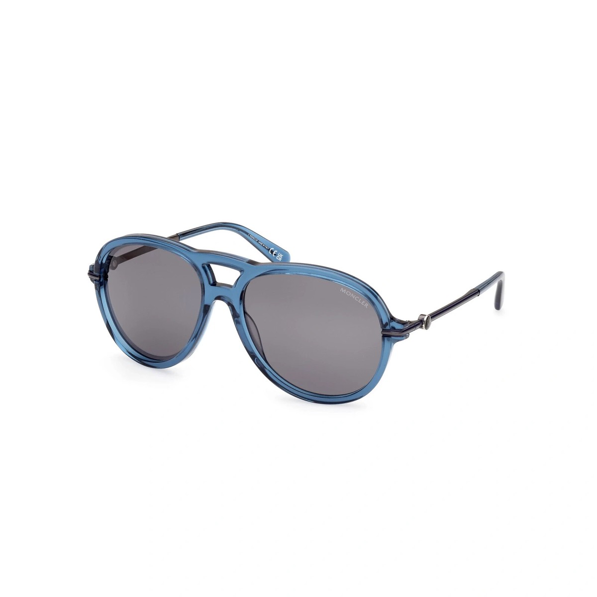MONCLER Peake ML0288 90D Blue Polarized Aviator Plastic
