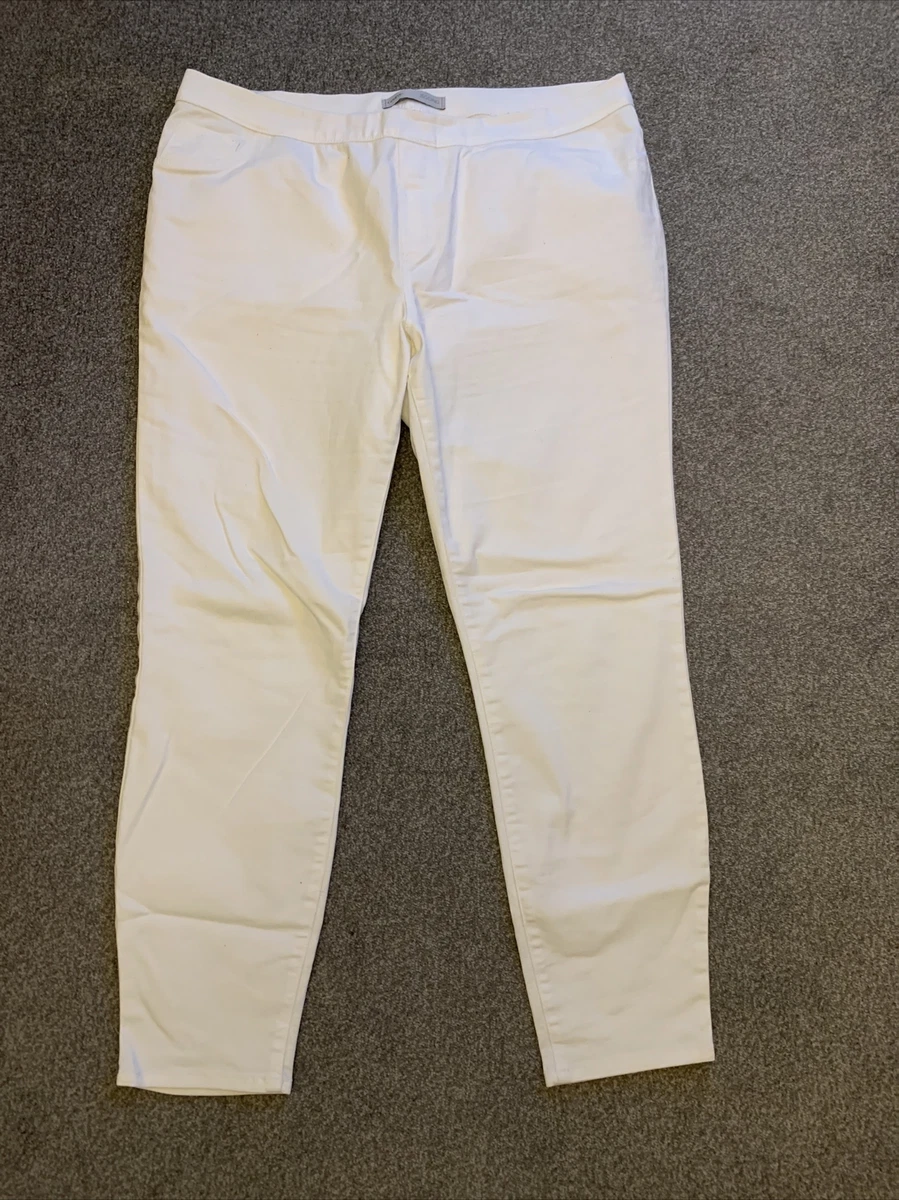 Plus size white trousers uk cheap