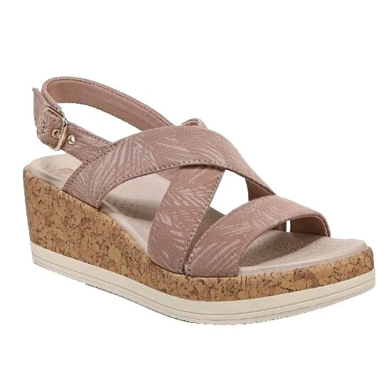 Sandalias Floral Cuña Bzees para De mujer