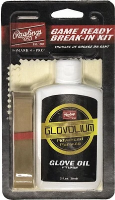 Rawlings Glovolium Game Ready Glove Break-in Kit - Baseball Softball Oil Formula