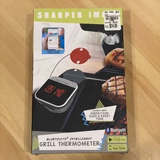Sharper Image Bluetooth Intelligent GRILL THERMOMETER Cooks Meat In Perfection