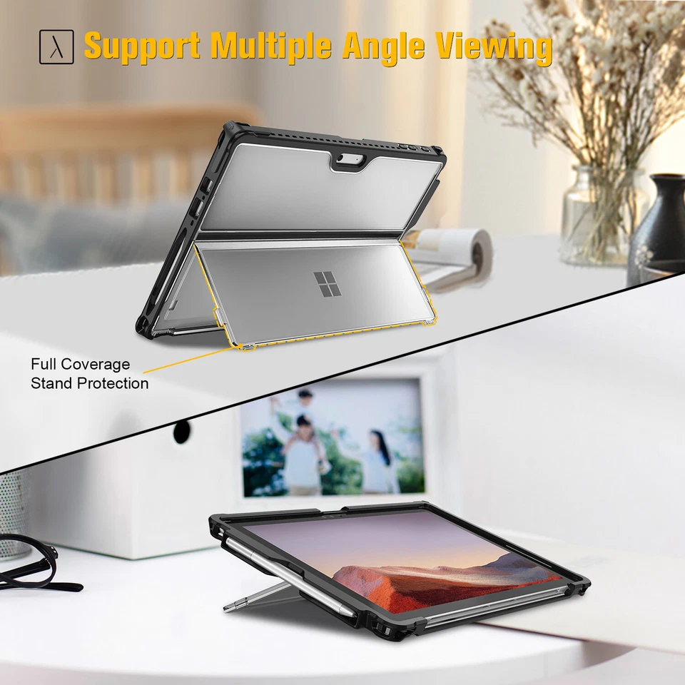 For Microsoft Surface Pro 7/ Pro 6/ Pro 5/ Pro LTE Shockproof Case Rugged Cover - Image 2 of 4