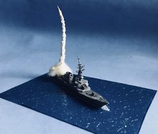 USS DDG Arleigh Burke Destroyer Battleship Fire Tomahawk Cruise Missile Diorama